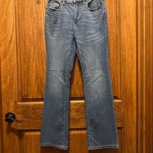 St. John's Bay Women's Boot-Cut Jeans in Medium Blue Wash